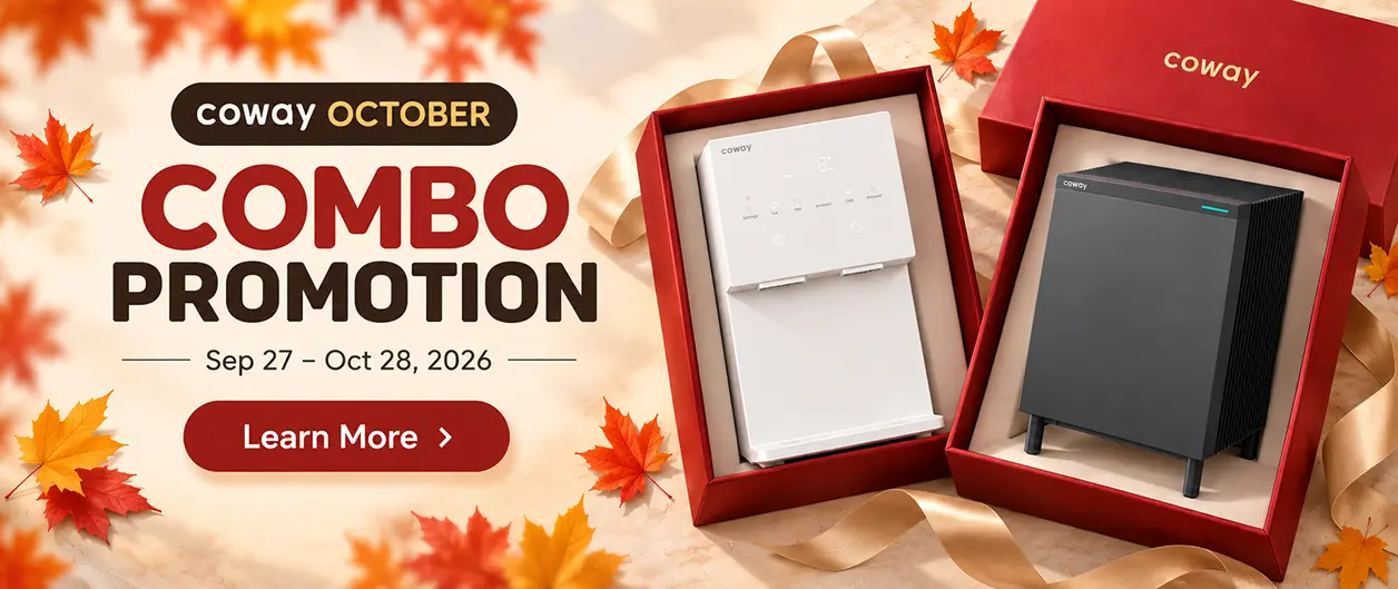 From $9.99/mo & Up to 50% OFF Air Purifier | Coway USA October Combo Promotion (9/27–10/28) | Purifier Package Deals